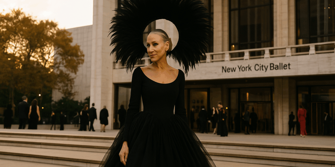 Sarah Jessica Parker Steps Out as a Black Angel at the New York City Ballet's Fall Fashion Gala