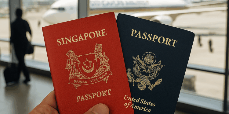 Singapur lidera el ranking de los pasaportes más poderosos del mundo en 2025: EE.UU. cae del top 10