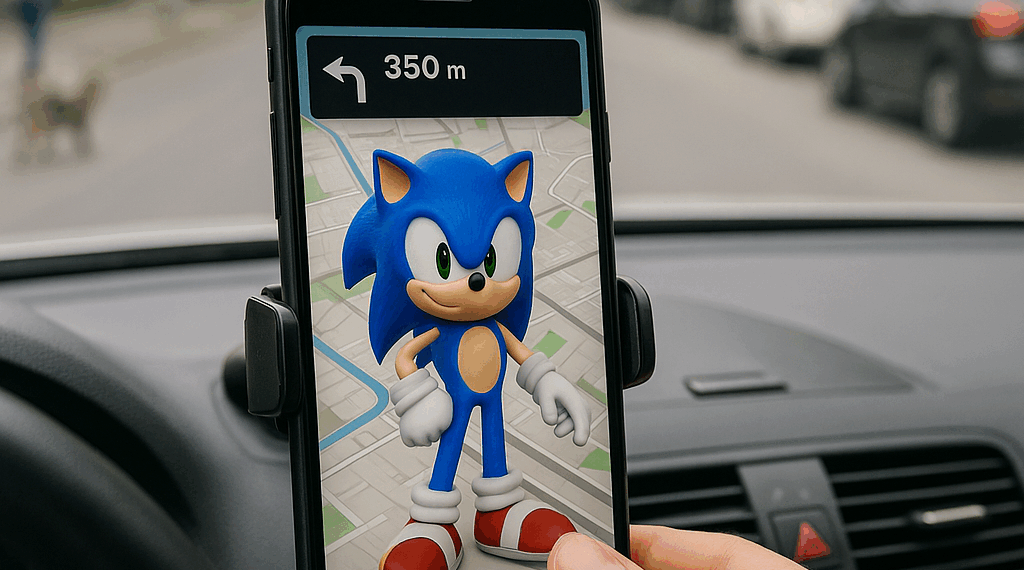 Sonic the Hedgehog llega a Waze para transformar tus viajes