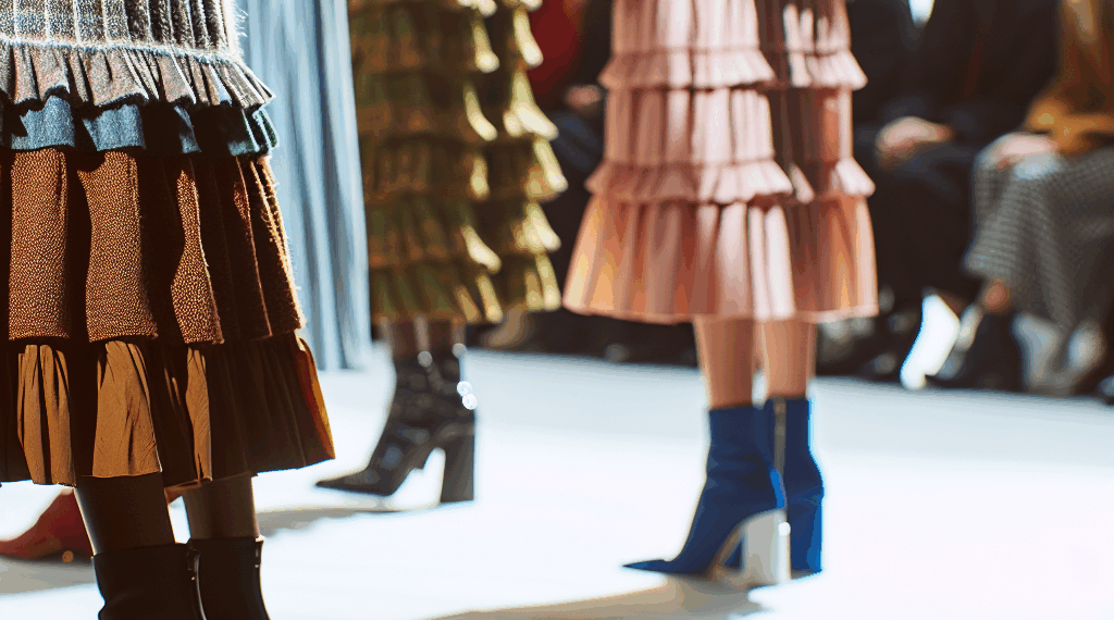 Faldas encima de faldas y vestidos, la tendencia maximalista del otoño 2025