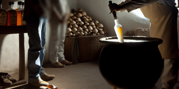 TROPA tequila artesanal con hongos funcionales hecho en Jalisco