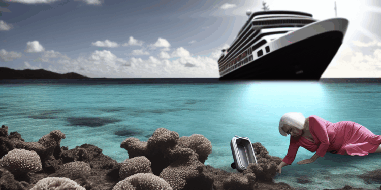 Una mujer de 80 años muere tras ser abandonada por un crucero en un arrecife de coral