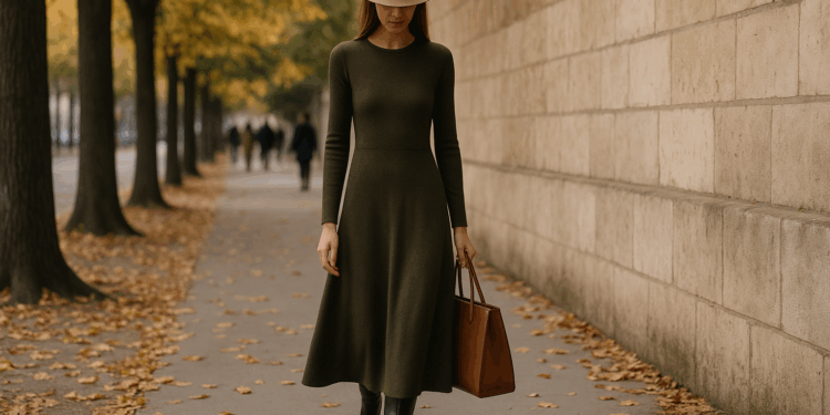 Vestidos de manga larga que debes llevar en Otoño-Invierno 2025