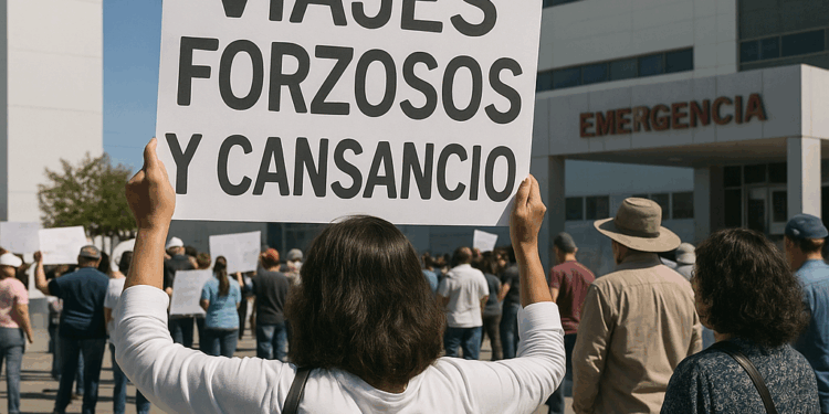 Viajes forzosos y desgaste: pacientes protestan por crisis en ISSSTESON