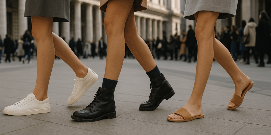 Tenis, botas y sandalias planas: ¡Los zapatos de Miu Miu triunfaron en la Semana de la Moda!