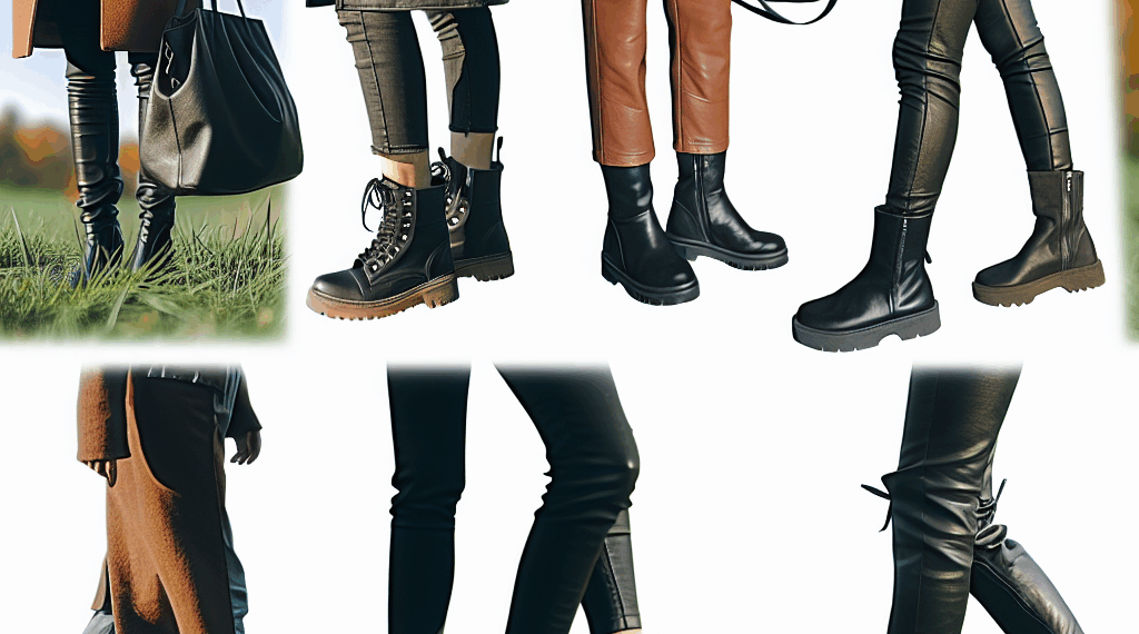 7 formas de llevar pantalones de efecto de cuero con botas y botines en Otoño-Invierno 2025
