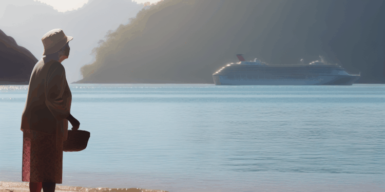 Adulta mayor perdió la vida tras ser abandonada en una isla desierta por un crucero