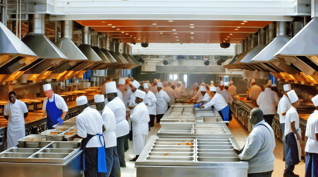 El crucero más grande del mundo cocina 30.000 comidas al día