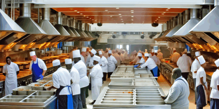 El crucero más grande del mundo cocina 30.000 comidas al día