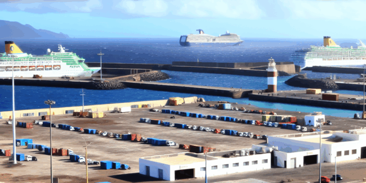 El cierre del puerto de Arrecife, por la borrasca Claudia, obliga al desvío de tres cruceros