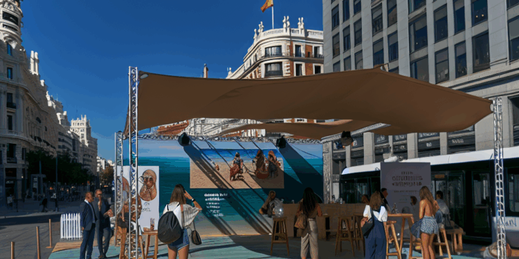 MSC trae el mar a Madrid: su primera playa pop-up desembarca en Gran Vía