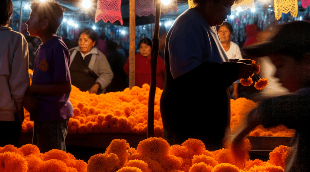 En el Mercado de Jamaica de CDMX estas familias hacen que el cempasúchil florezca cada Día de Muertos