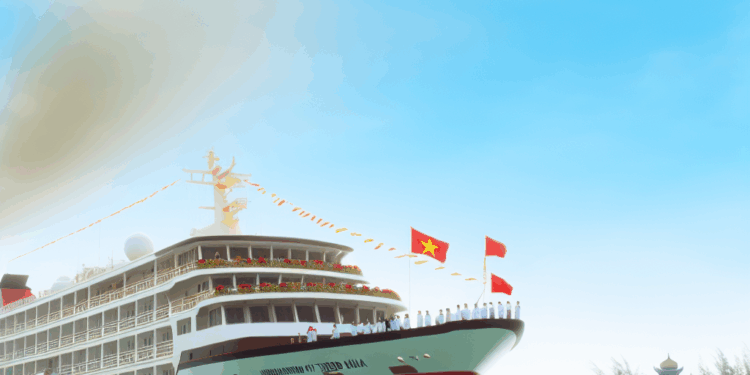 Celebran lanzamiento al mar del Emerald Kaia en Vietnam