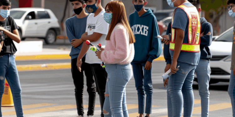 Jóvenes de Saltillo impulsan cultura vial con cruceros temáticos