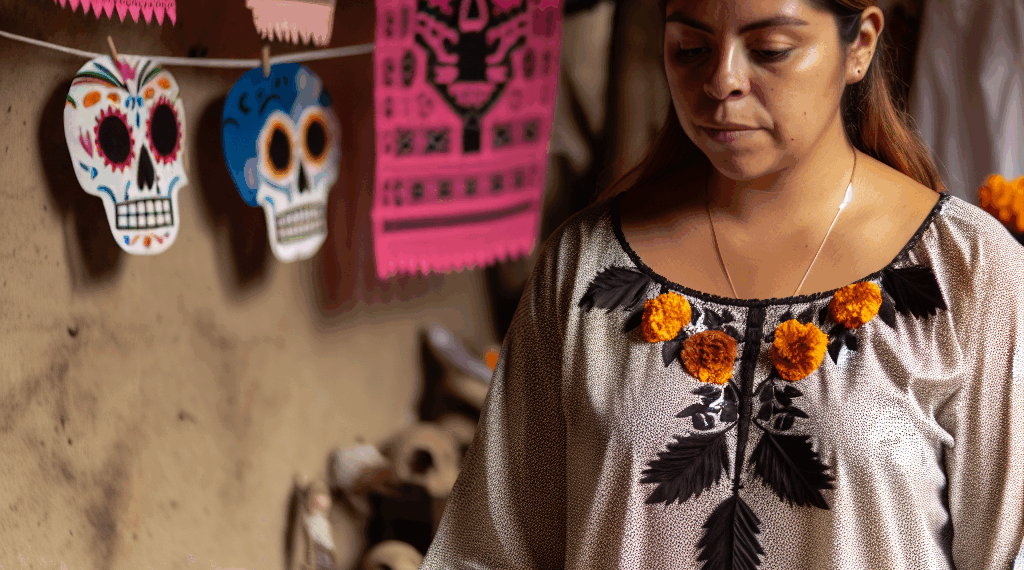 El Día de Muertos inspiró las blusas de Oaxaca que llevaré en otoño 2025