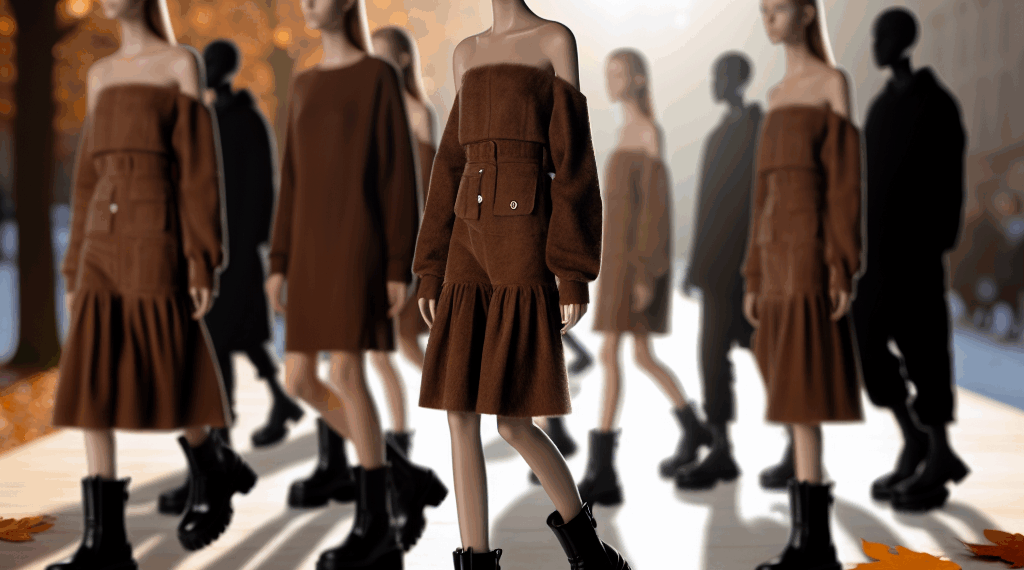 Los vestidos cafés se llevan con zapatos negros en Otoño-Invierno 2025, según las expertas en moda