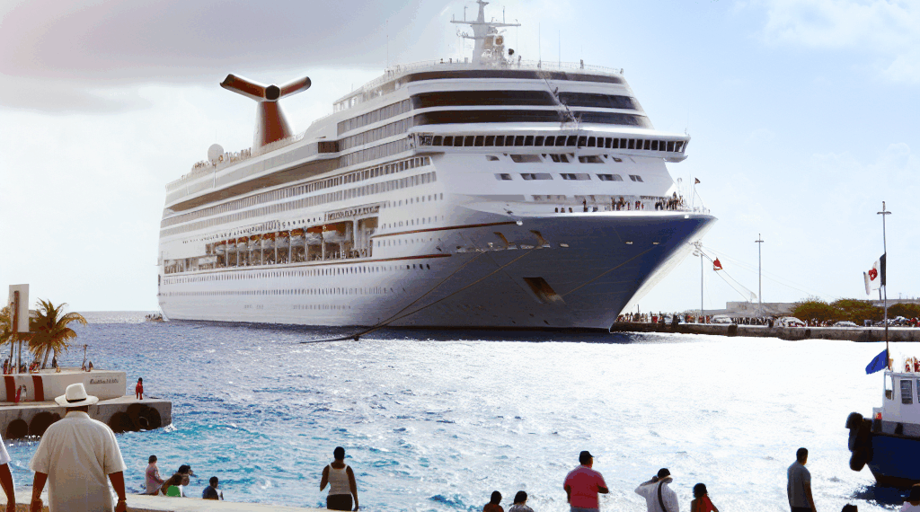 Mara Lezama da bienvenida al crucero Celebrity Cruises Xcel en Cozumel