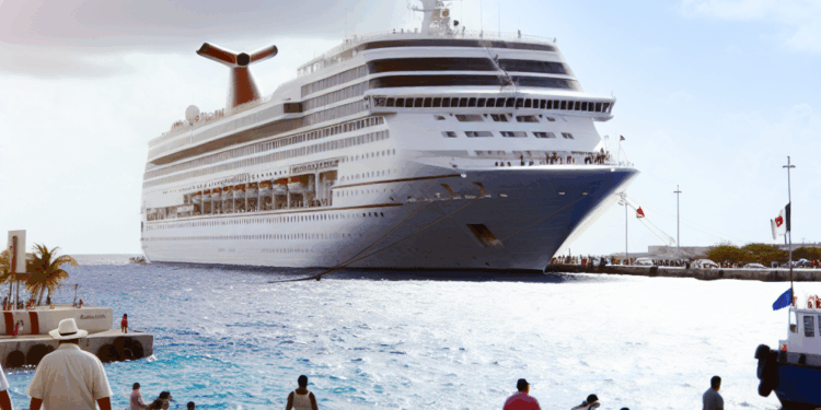 Mara Lezama da bienvenida al crucero Celebrity Cruises Xcel en Cozumel