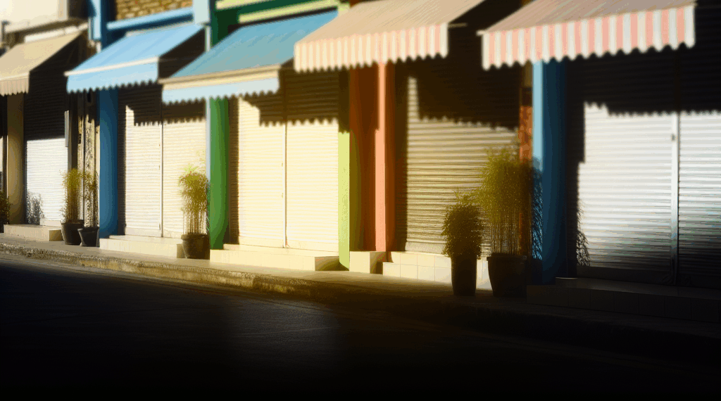 más de 60 locales bajan sus persianas