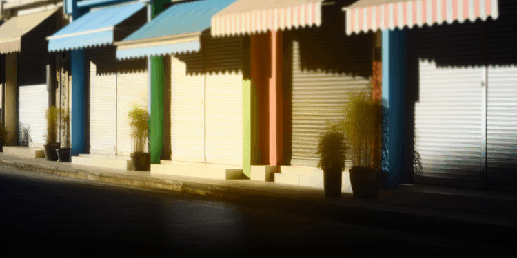 más de 60 locales bajan sus persianas