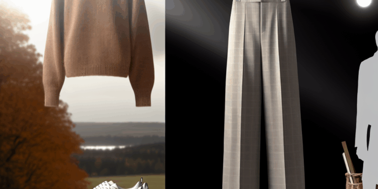 Emma Watson luce jeans wide leg con un suéter calientito y tenis para Otoño-Invierno 2025