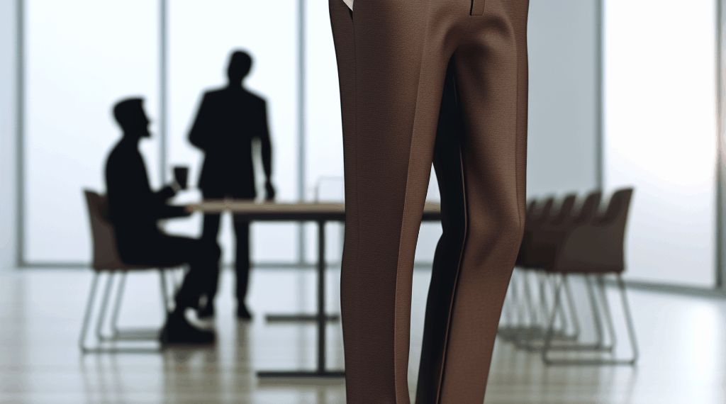 Los pantalones rectos color café son un clásico para lucir elegante en la oficina este Otoño-Invierno 2025