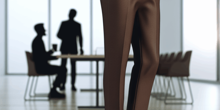 Los pantalones rectos color café son un clásico para lucir elegante en la oficina este Otoño-Invierno 2025