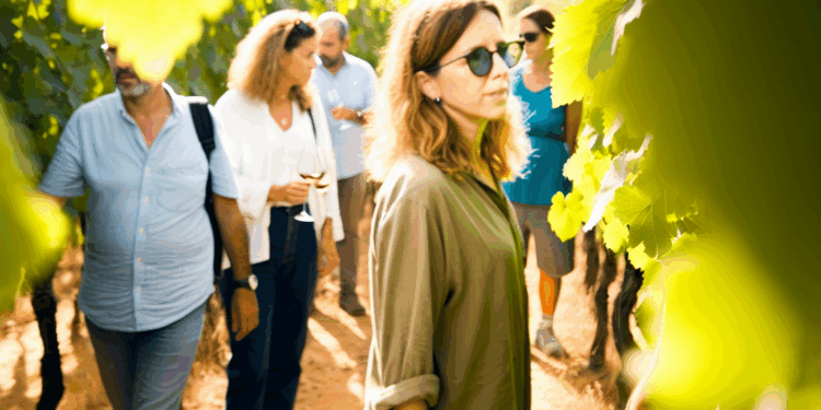 Agentes de viajes relacionados con el enoturismo visitan Chiclana