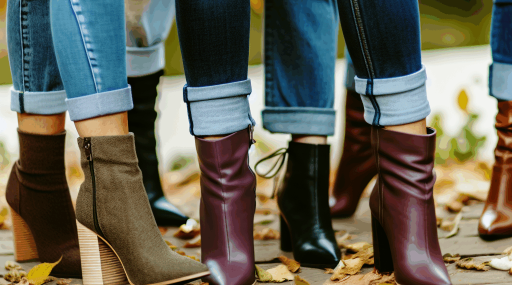7 ideas para llevar botines con jeans con el ruedo doblado en Otoño-Invierno 2025