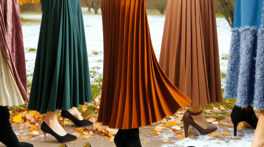 Faldas amplias de moda para llevar con bailarinas, Mary Janes y zapatos de tacón en Otoño-Invierno 2025
