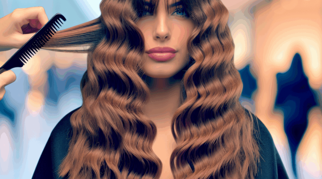 Corte de cabello con ondas y fleco lateral, revive el peinado Gossip Girl en Otoño-Invierno 2025