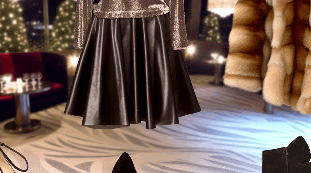 Zapatos puntiagudos, falda y abrigo peludo, Mango tiene el look perfecto para las fiestas de fin de 2025