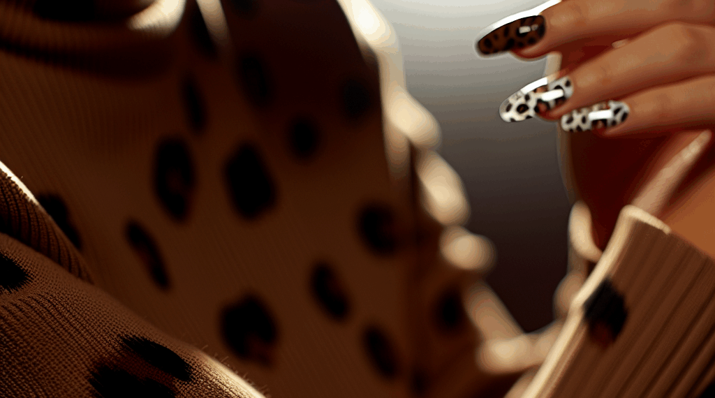 ¡Adiós manicura francesa! Hola, uñas con nail art de leopardo para diciembre 2025