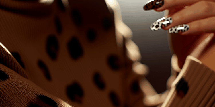 ¡Adiós manicura francesa! Hola, uñas con nail art de leopardo para diciembre 2025