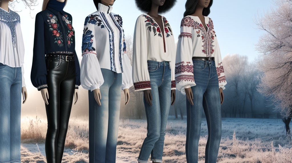 Cómo combinar blusas bordadas con jeans y faldas en diciembre 2025