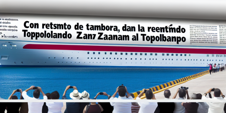 Con música de tambora reciben en Topolobampo al crucero Zaandam – Por los pasillos