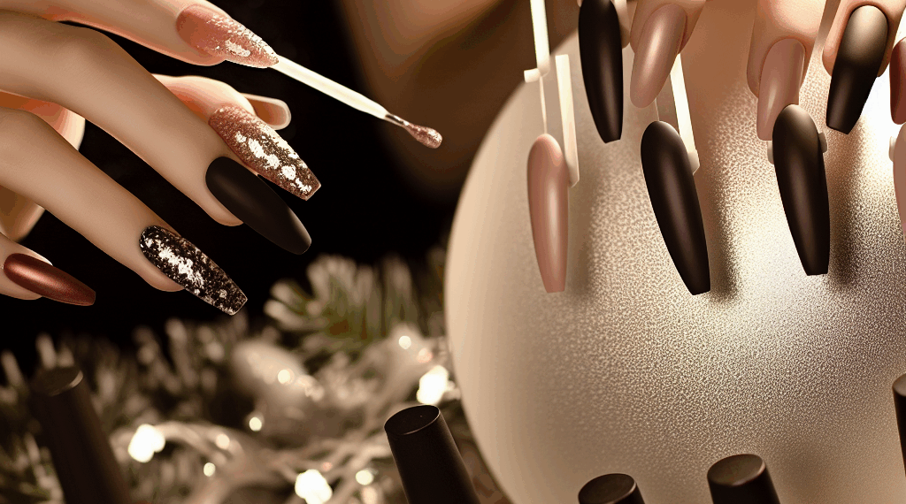 Uñas elegantes para las que NO les gusta el brillo en Navidad 2025
