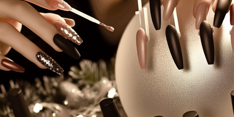 Uñas elegantes para las que NO les gusta el brillo en Navidad 2025