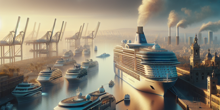 Recreación de la futura terminal de cruceros en el distrito urbano portuario.