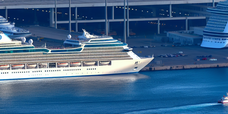 El buque Náutica, de Oceanía Cruises, atracado en el Puerto de Alicante. -