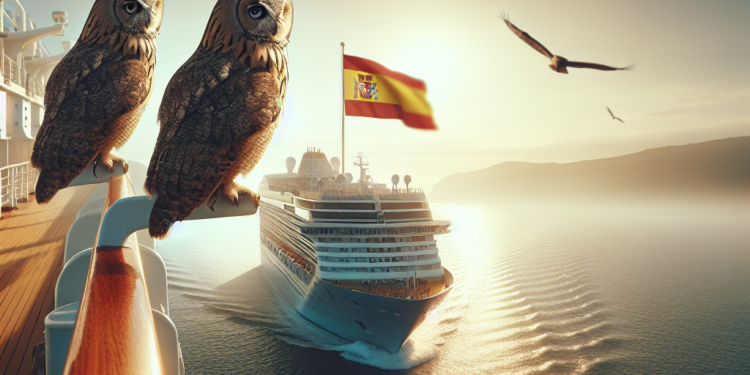 Aventureros con plumas: así fue la inesperada travesía de dos búhos polizones en un crucero rumbo a España