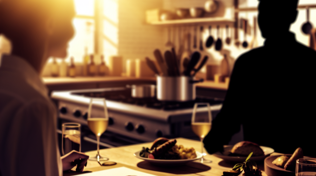 Invitamos a Aitana a sentarse en la mesa del chef Álvaro Vásquez