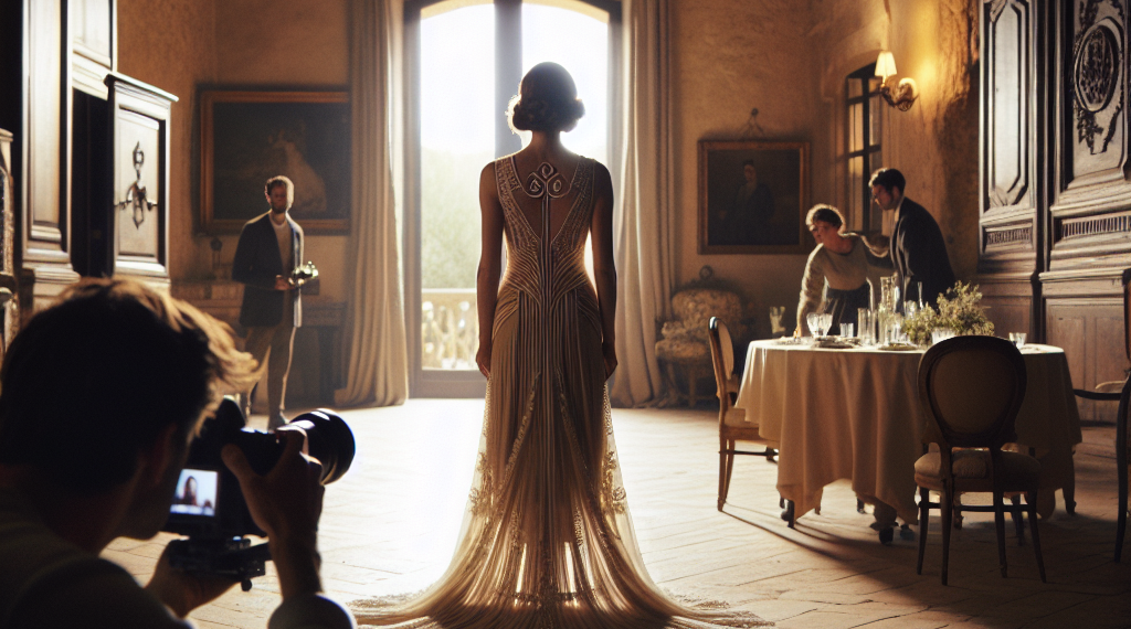 The Bride Wore an Art Deco-Inspired Dress to Marry in a 17th-Century Provence Village