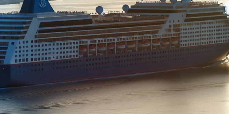 El antiguo Costa Magica atraviesa el Canal de Suez rumbo a China