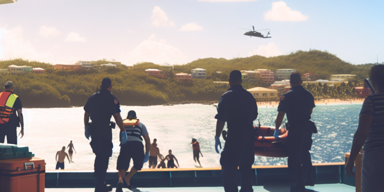 rescate de pasajero de crucero en Puerto Rico – Telemundo Miami (51)