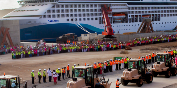Samaná marca un nuevo hito turístico con la llegada del primer crucero al puerto Samaná Bayport • Online Plus