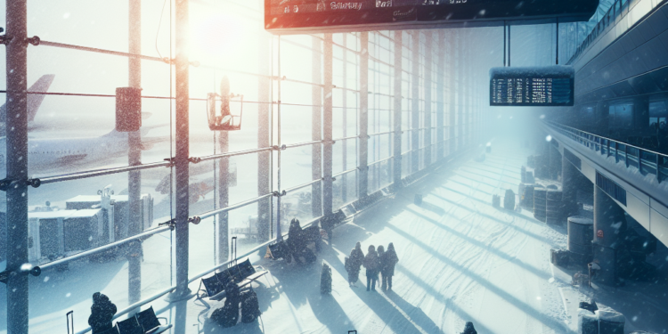 El Servicio Meteorológico Nacional advirtió sobre condiciones de viaje peligrosas desde los Grandes Lagos hasta el norte del Atlántico medio y el sur de Nueva Inglaterra, con el potencial de daños a los árboles y cortes de energía. Foto:  EFE