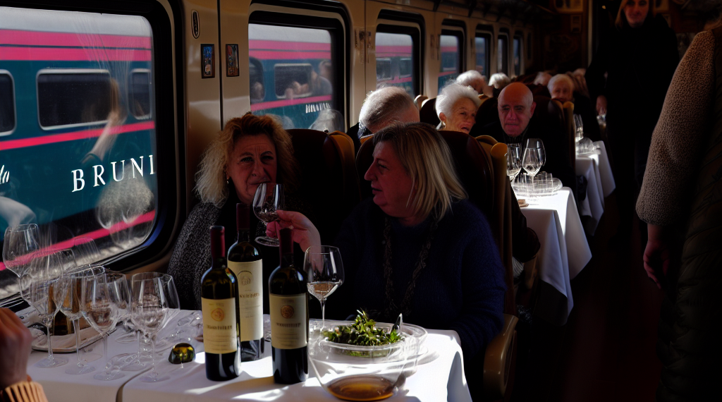 El tren La Dolce Vita de Italia suma un viaje de Nochevieja con catas de Brunello y fiesta a bordo