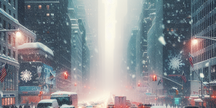 Una tormenta de nieve interrumpe los viajes navideños en los aeropuertos de Nueva York