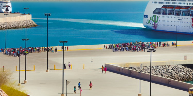 Arriban turistas a Guaymas en crucero Zaandam